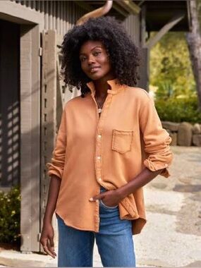 Frank & Eileen Eileen Camel Triple Fleece Small S